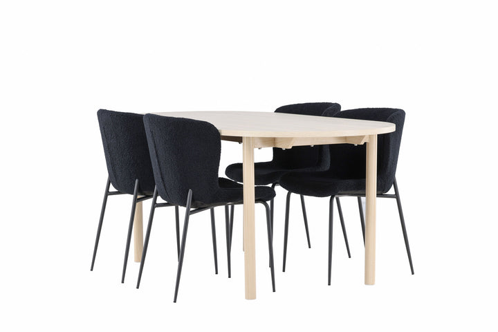 Venture Home Andy Dining Table with Modesto Dining Chair