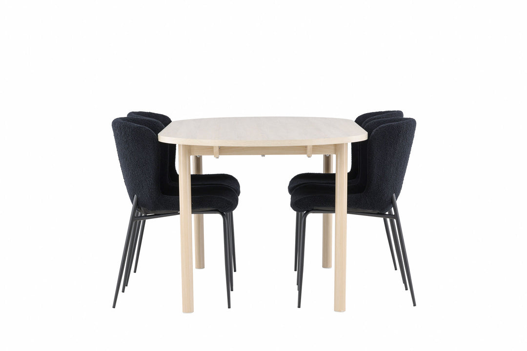 Venture Home Andy Dining Table with Modesto Dining Chair