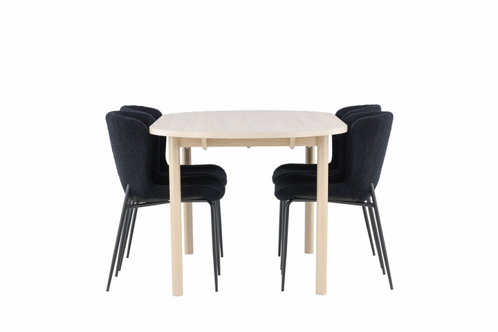 Venture Home Andy Dining Table with Modesto Dining Chair