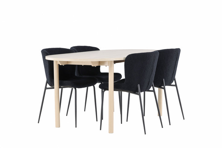 Venture Home Andy Dining Table with Modesto Dining Chair