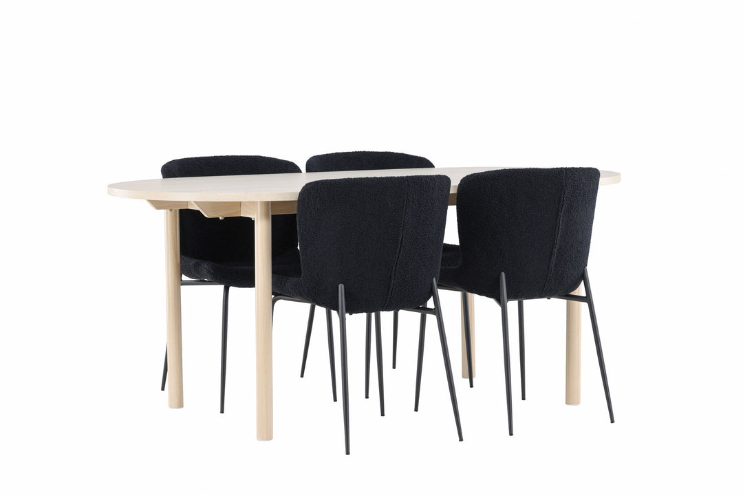 Venture Home Andy Dining Table with Modesto Dining Chair