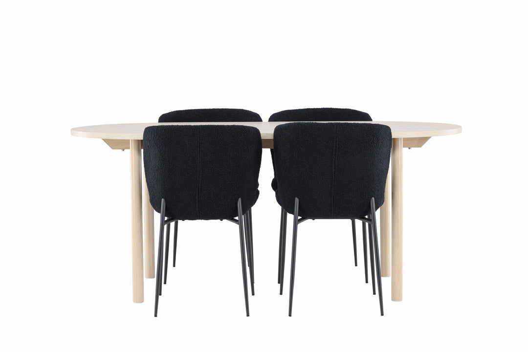 Venture Home Andy Dining Table with Modesto Dining Chair