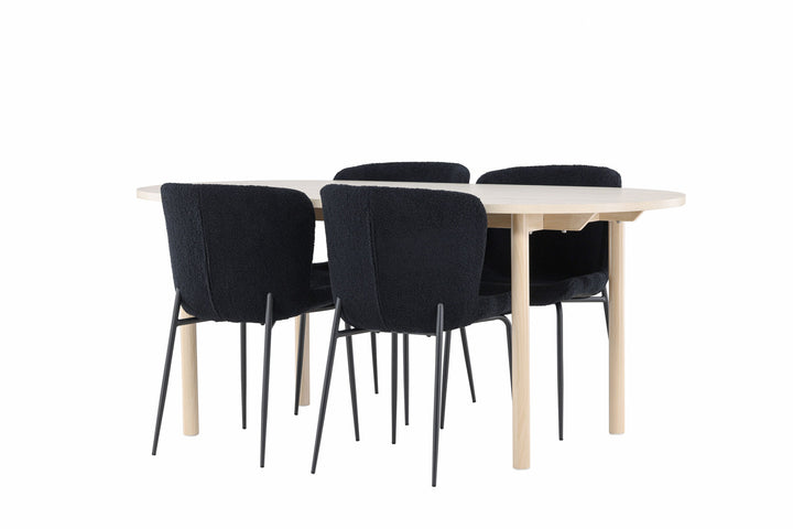 Venture Home Andy Dining Table with Modesto Dining Chair