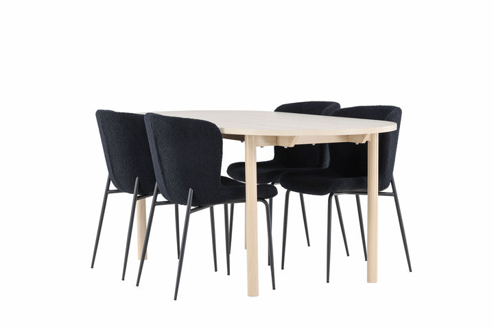 Venture Home Andy Dining Table with Modesto Dining Chair