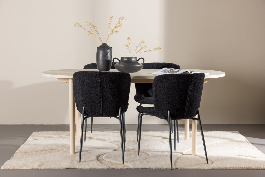 Venture Home Andy Dining Table with Modesto Dining Chair