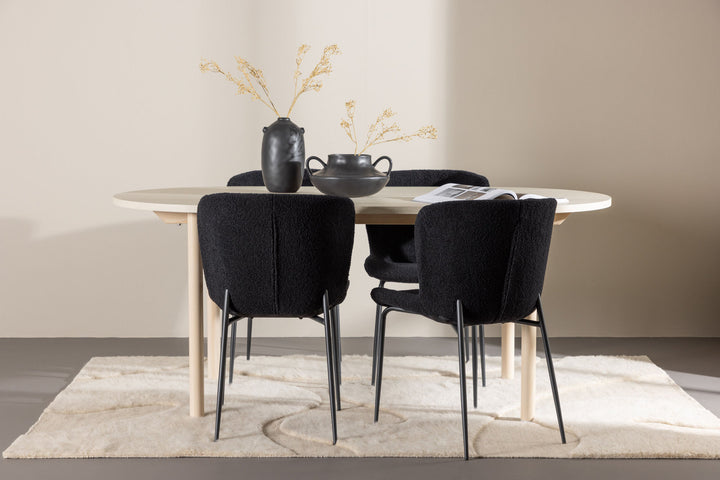 Venture Home Andy Dining Table with Modesto Dining Chair