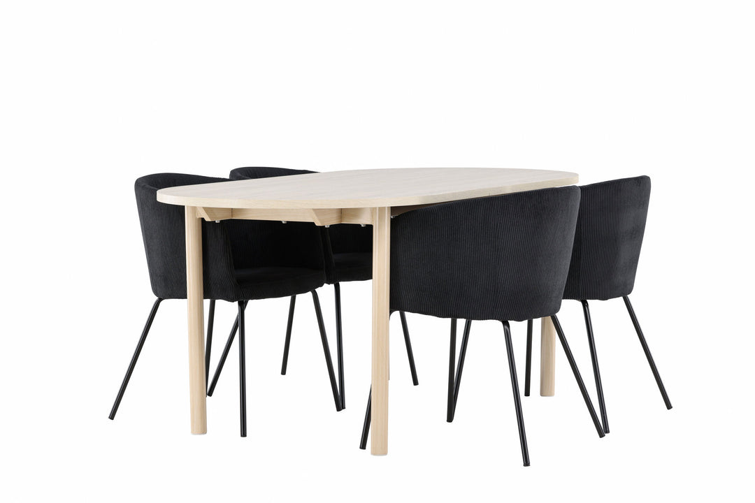Venture Home Andy Dining Table with Berit Dining Chair