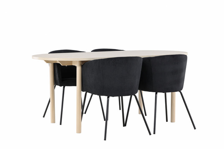 Venture Home Andy Dining Table with Berit Dining Chair