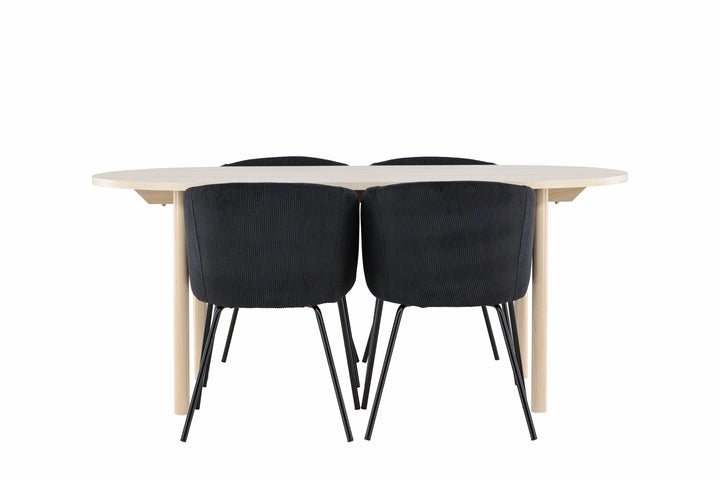 Venture Home Andy Dining Table with Berit Dining Chair