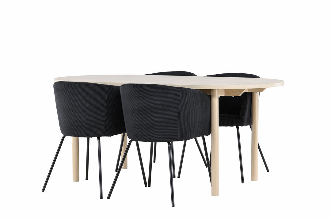 Venture Home Andy Dining Table with Berit Dining Chair