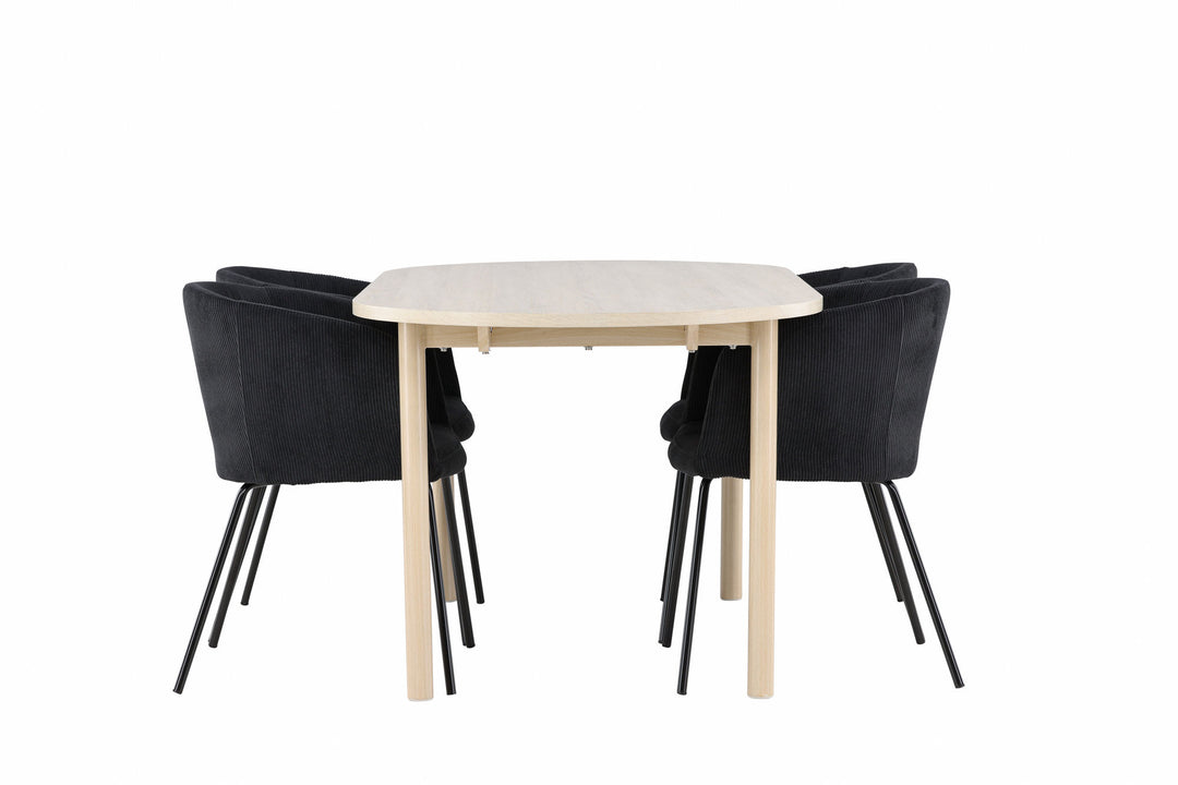 Venture Home Andy Dining Table with Berit Dining Chair