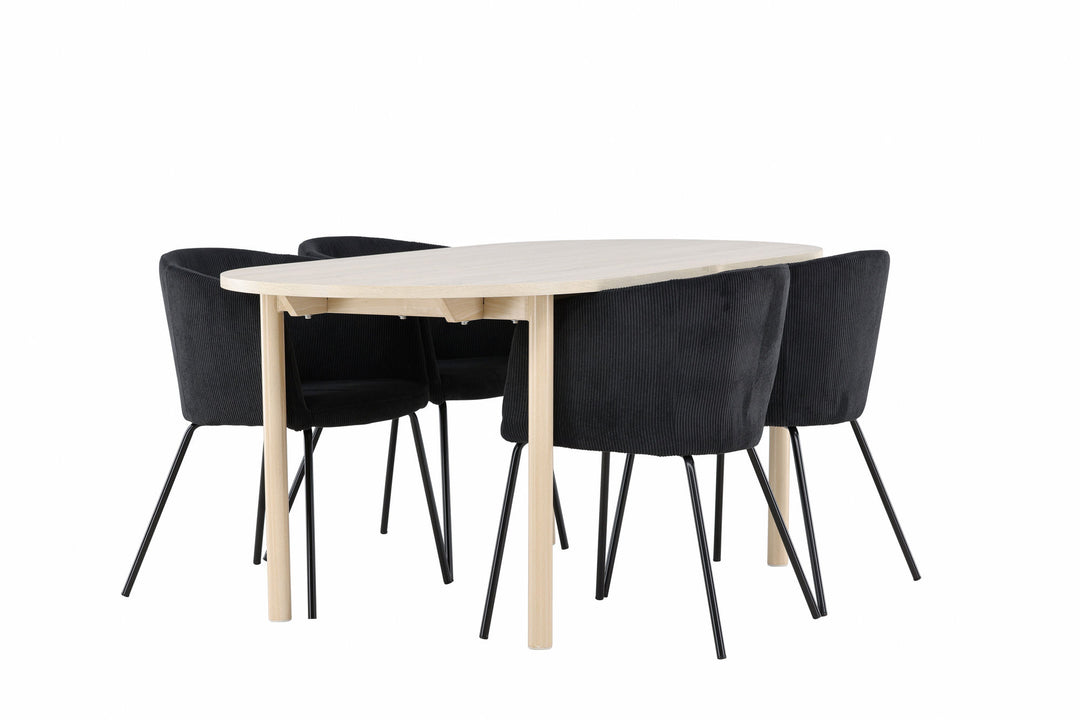 Venture Home Andy Dining Table with Berit Dining Chair