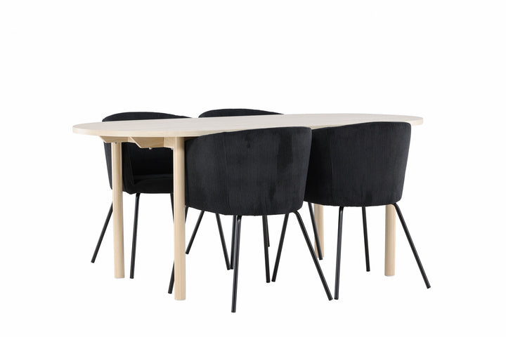 Venture Home Andy Dining Table with Berit Dining Chair