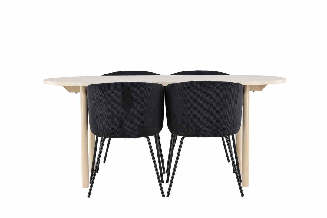 Venture Home Andy Dining Table with Berit Dining Chair