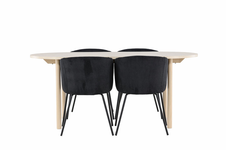 Venture Home Andy Dining Table with Berit Dining Chair