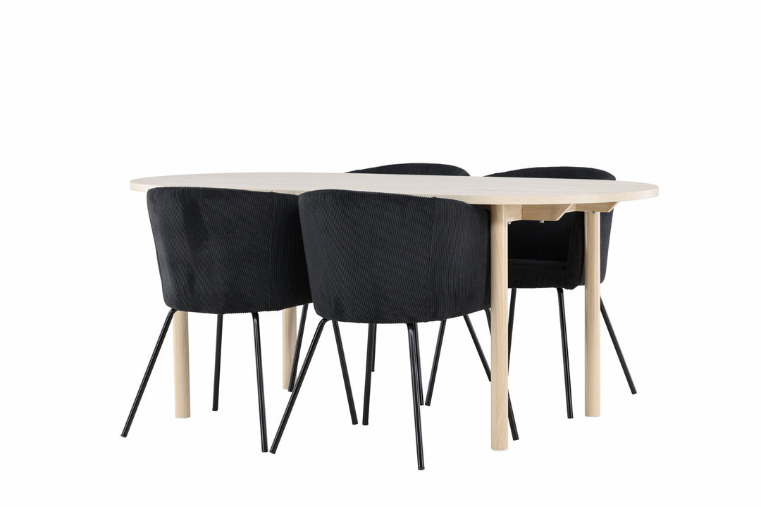 Venture Home Andy Dining Table with Berit Dining Chair