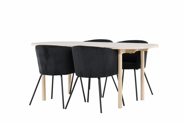 Venture Home Andy Dining Table with Berit Dining Chair