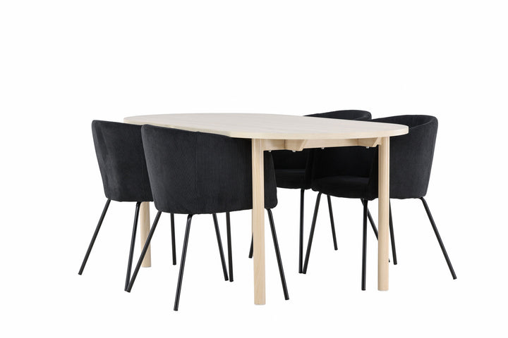 Venture Home Andy Dining Table with Berit Dining Chair