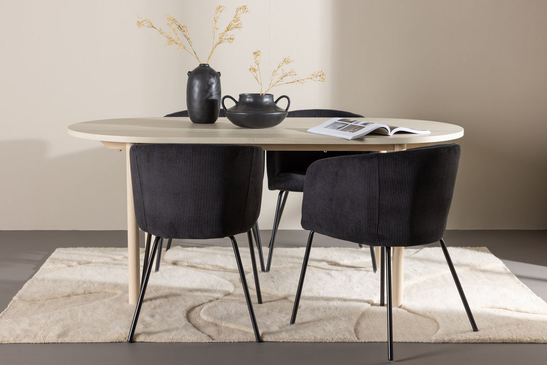 Venture Home Andy Dining Table with Berit Dining Chair