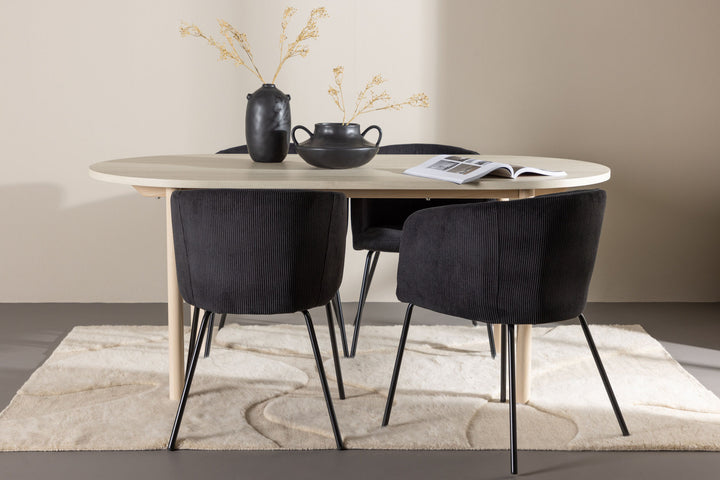 Venture Home Andy Dining Table with Berit Dining Chair