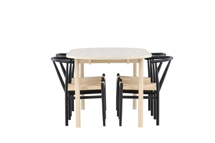 Venture Home Andy Dining Table with Alfons Dining Chair