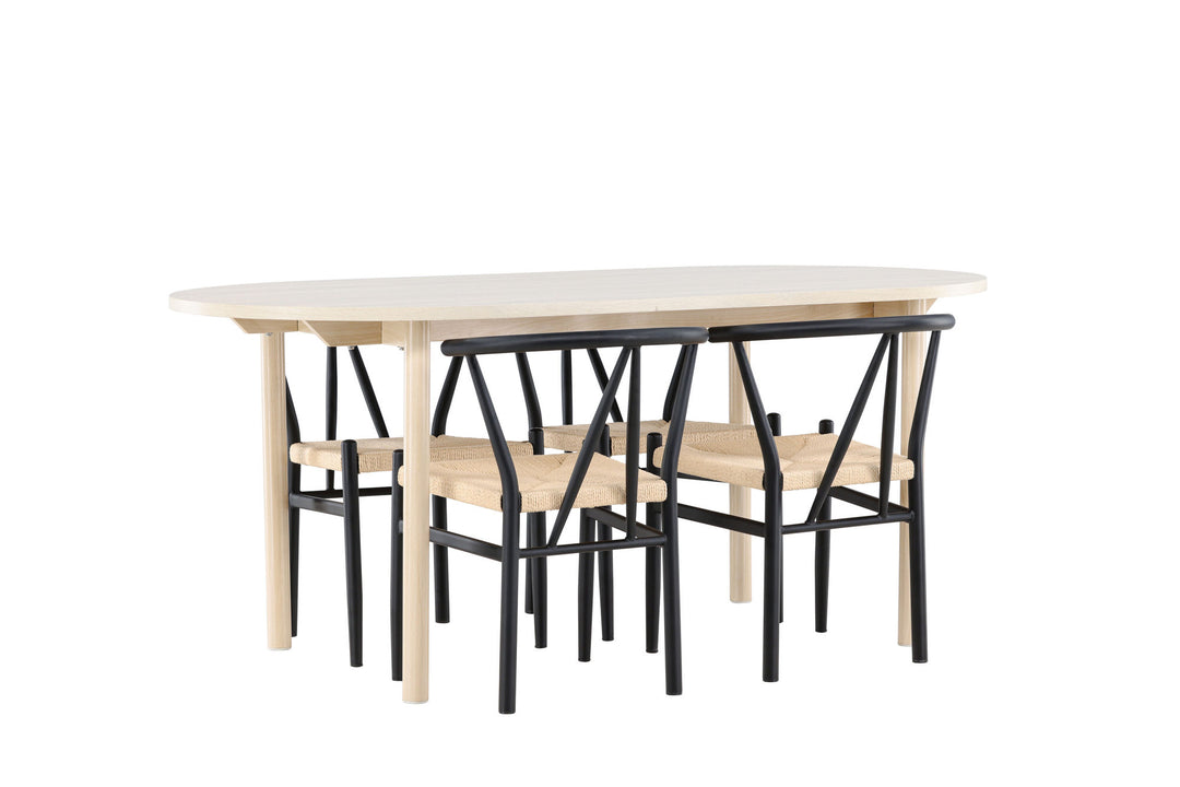 Venture Home Andy Dining Table with Alfons Dining Chair