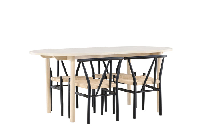 Venture Home Andy Dining Table with Alfons Dining Chair