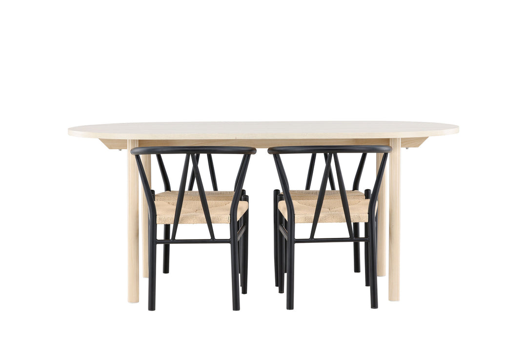 Venture Home Andy Dining Table with Alfons Dining Chair