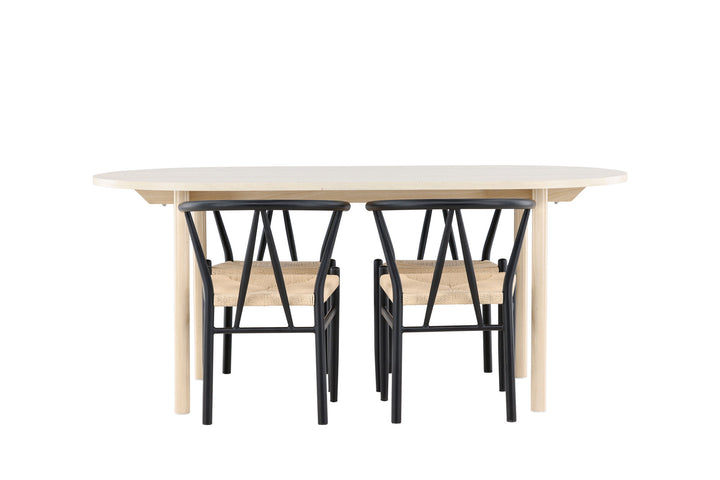 Venture Home Andy Dining Table with Alfons Dining Chair