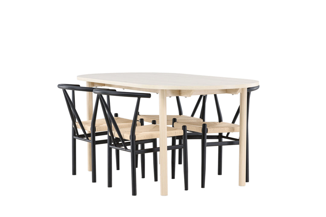 Venture Home Andy Dining Table with Alfons Dining Chair