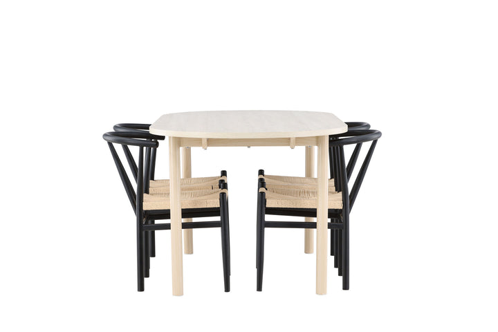 Venture Home Andy Dining Table with Alfons Dining Chair