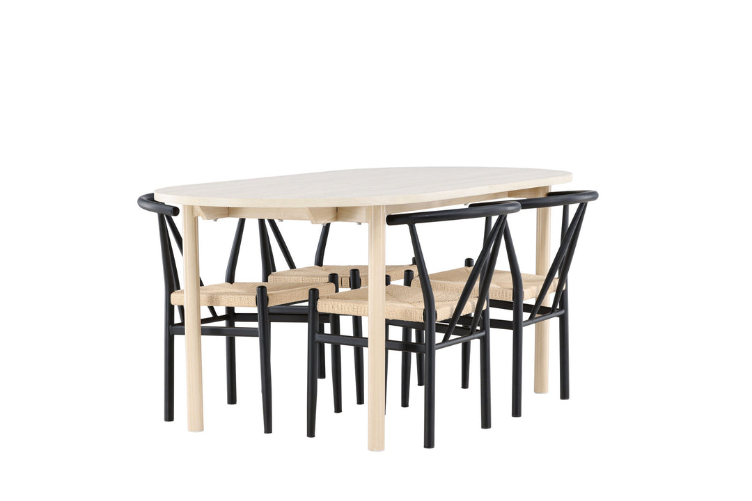 Venture Home Andy Dining Table with Alfons Dining Chair