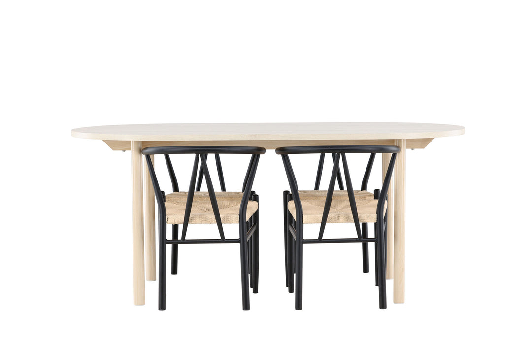 Venture Home Andy Dining Table with Alfons Dining Chair