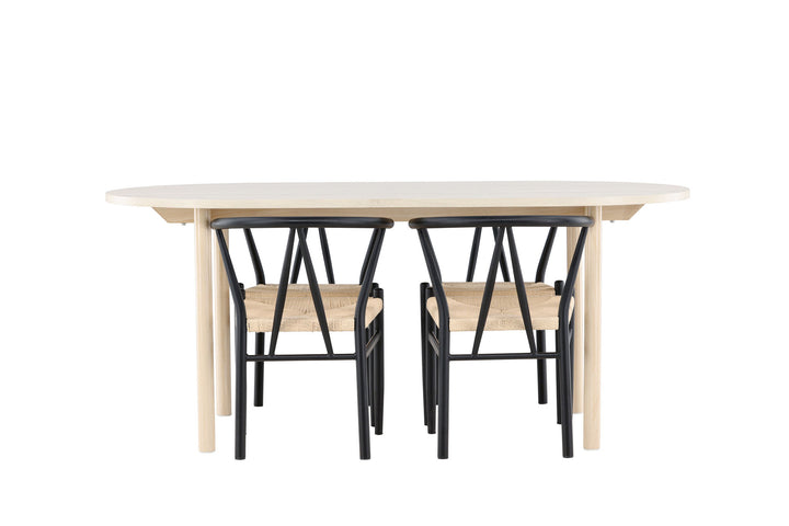 Venture Home Andy Dining Table with Alfons Dining Chair