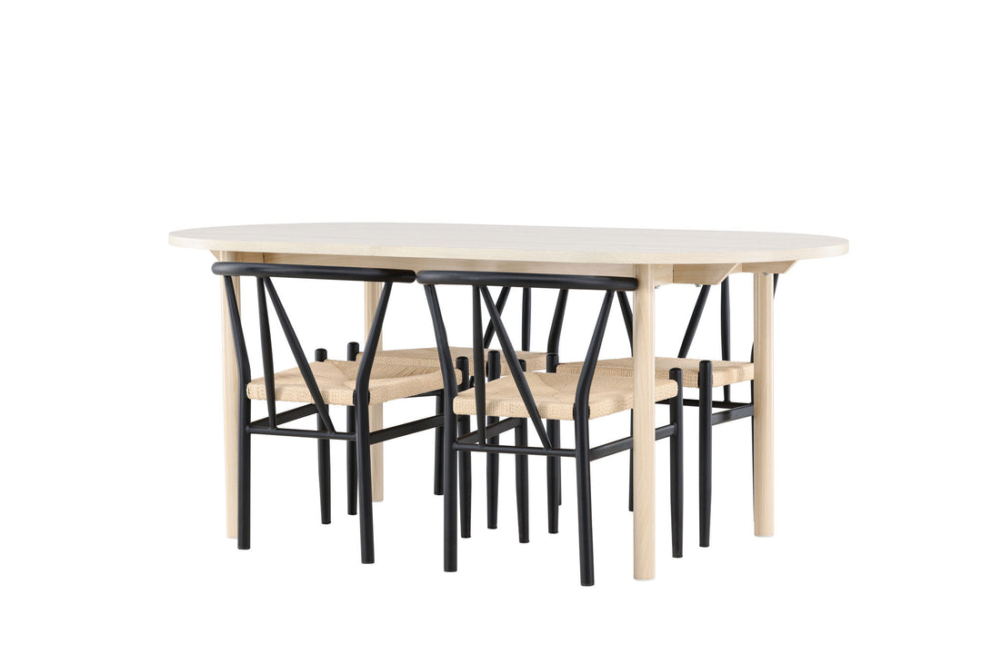 Venture Home Andy Dining Table with Alfons Dining Chair