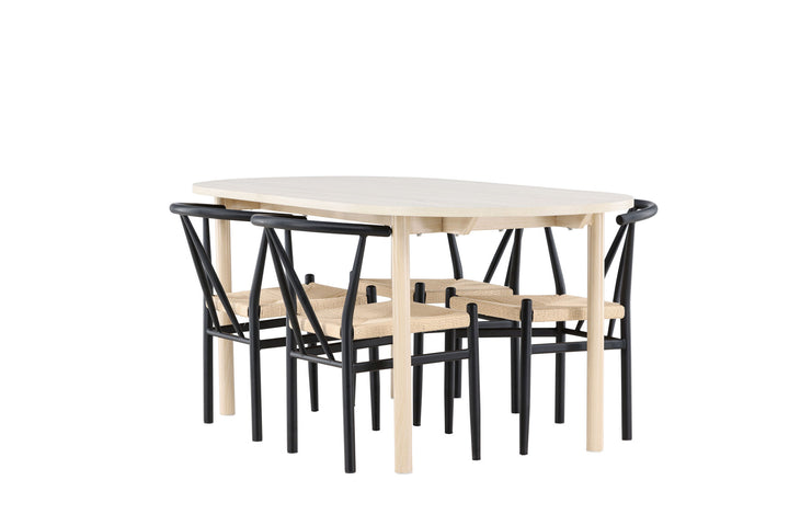 Venture Home Andy Dining Table with Alfons Dining Chair