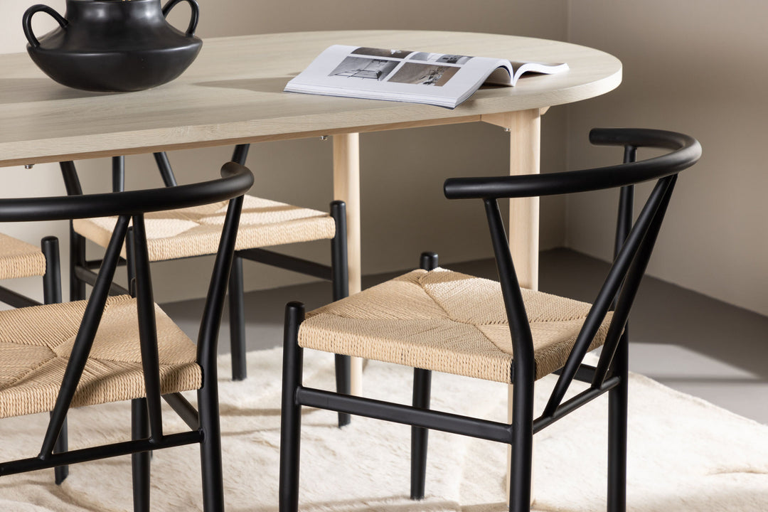 Venture Home Andy Dining Table with Alfons Dining Chair