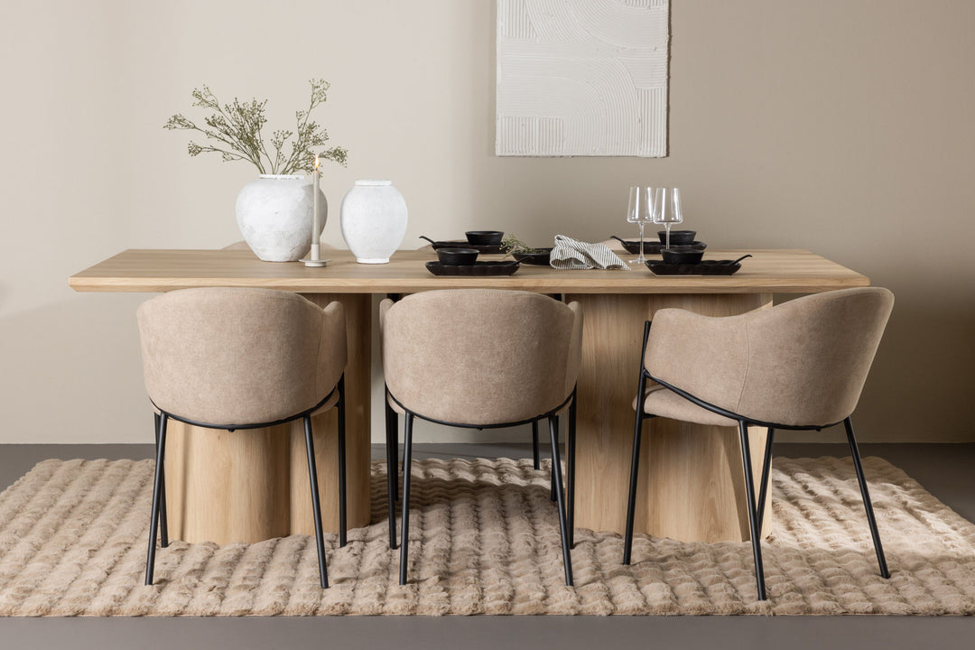 Venture Home Olivia Dining Table with Evelina Dining Chair