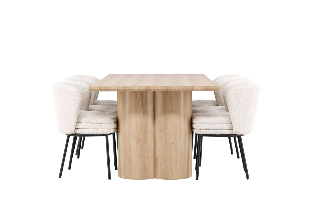 Venture Home Olivia Dining Table with Agnes Dining Chair