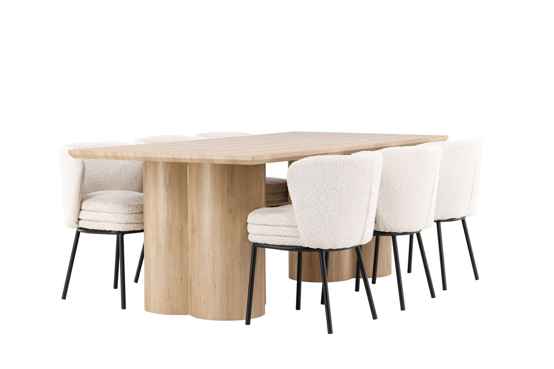 Venture Home Olivia Dining Table with Agnes Dining Chair