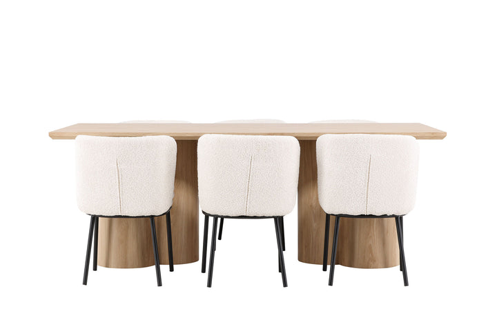 Venture Home Olivia Dining Table with Agnes Dining Chair