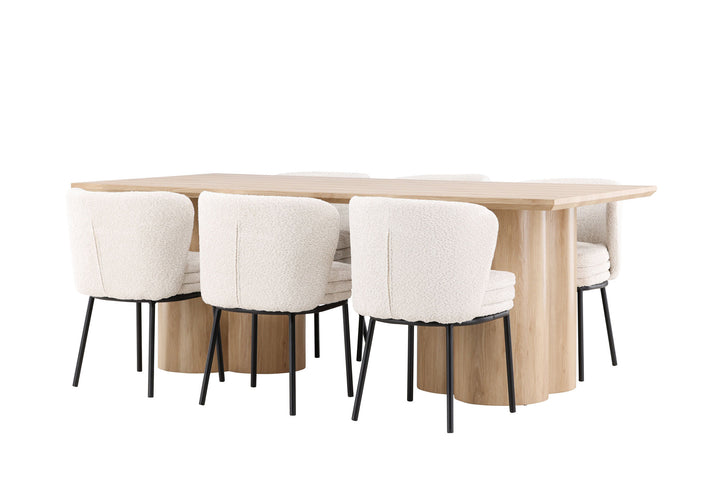 Venture Home Olivia Dining Table with Agnes Dining Chair