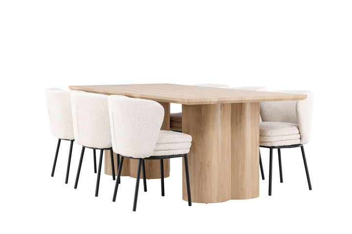 Venture Home Olivia Dining Table with Agnes Dining Chair