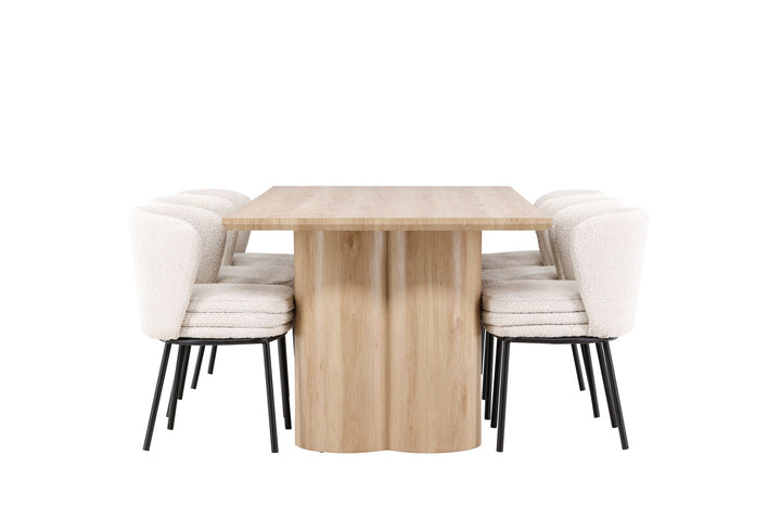 Venture Home Olivia Dining Table with Agnes Dining Chair