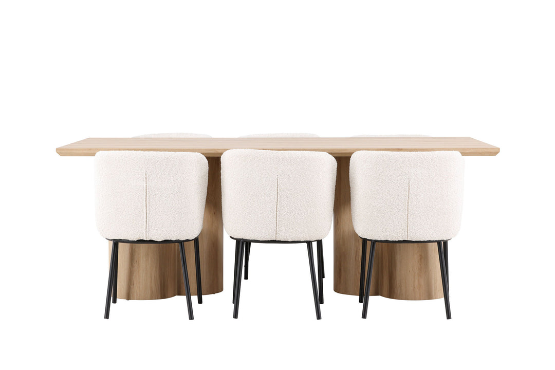 Venture Home Olivia Dining Table with Agnes Dining Chair