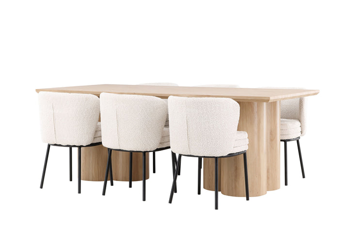 Venture Home Olivia Dining Table with Agnes Dining Chair