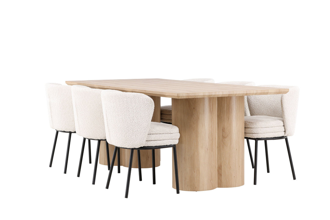 Venture Home Olivia Dining Table with Agnes Dining Chair