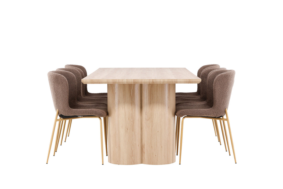 Venture Home Olivia Dining Table with Modesto Dining Chair