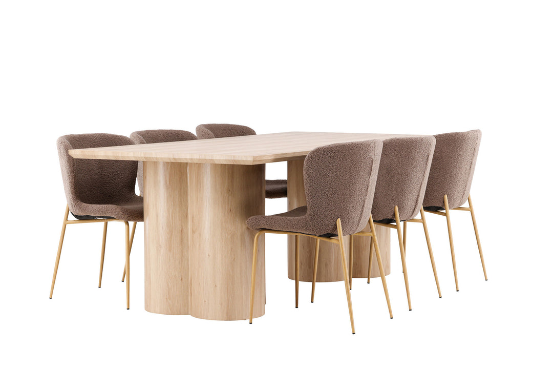 Venture Home Olivia Dining Table with Modesto Dining Chair