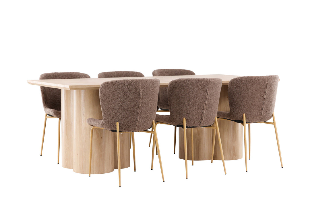 Venture Home Olivia Dining Table with Modesto Dining Chair